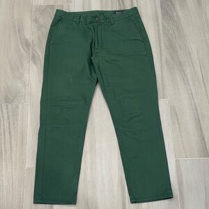 Bonobos 34/30 Athletic Fit Green Khaki Chinos